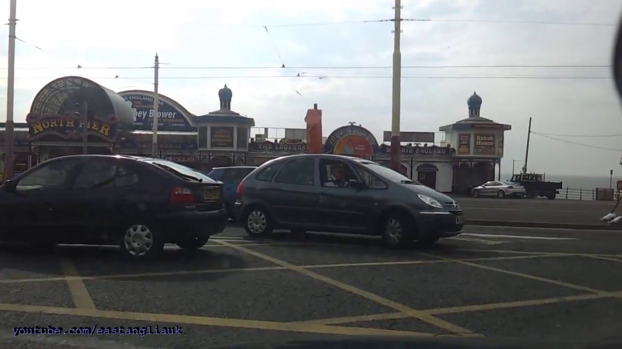 Driving into Blackpool and parking in carpark and back out