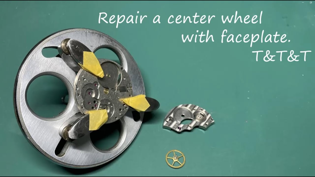 Use face plate. Second wheel repair.  2番車軸ガタ