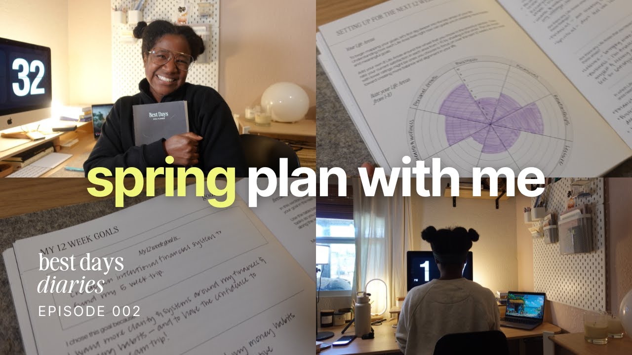 Spring&nbsp;Plan With Me&nbsp;| my 12 week goals, my exact planning steps, and journal prompts