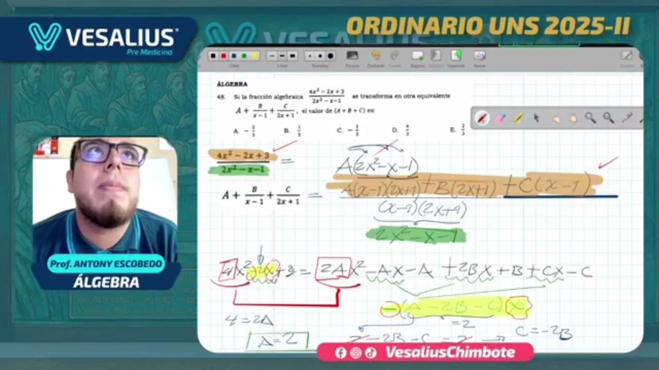 Examen de admisi&oacute;n UNS 2025 II