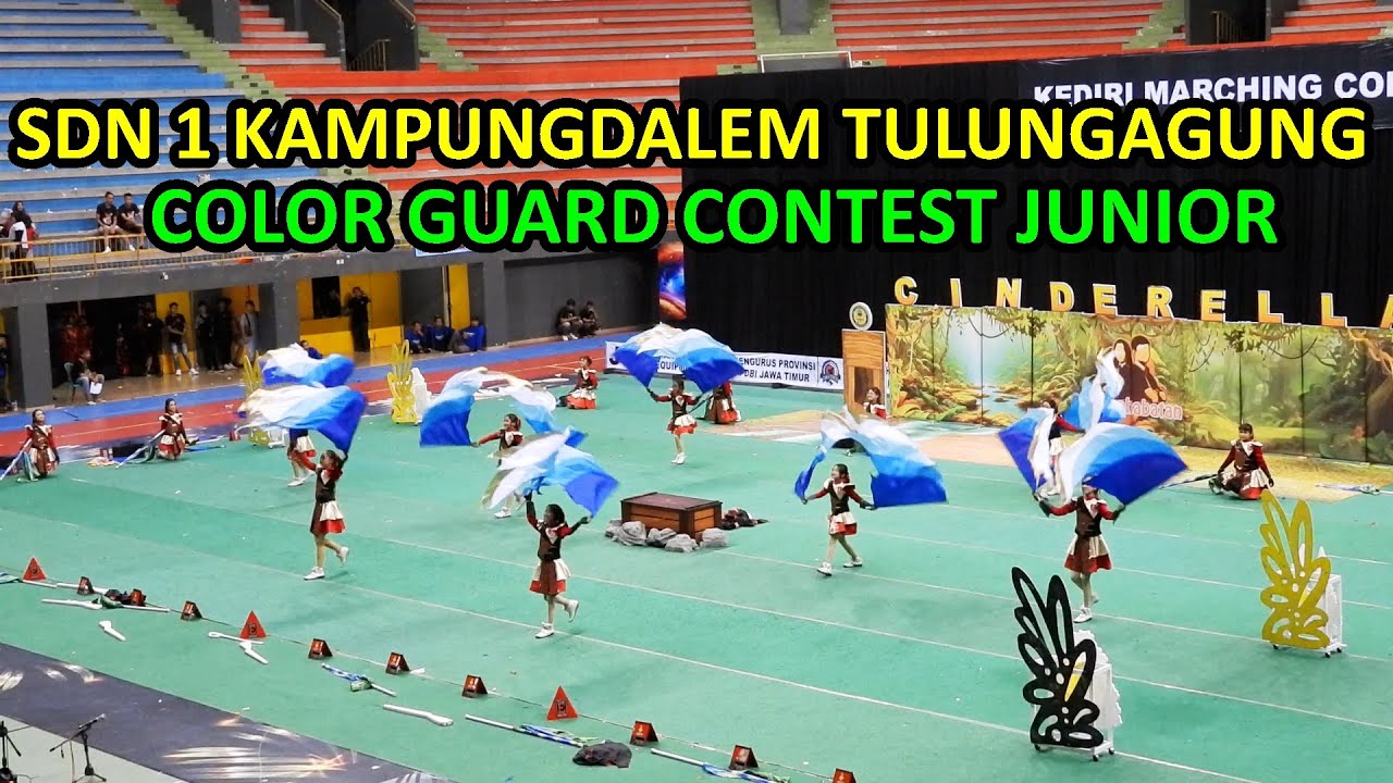 SDN 1 KAMPUNGDALEM TULUNGAGUNG - CINDERELLA  (H3 LOMBA COLOR GUARD DI GOR KEDIRI,MINGGU 3-3-2024)