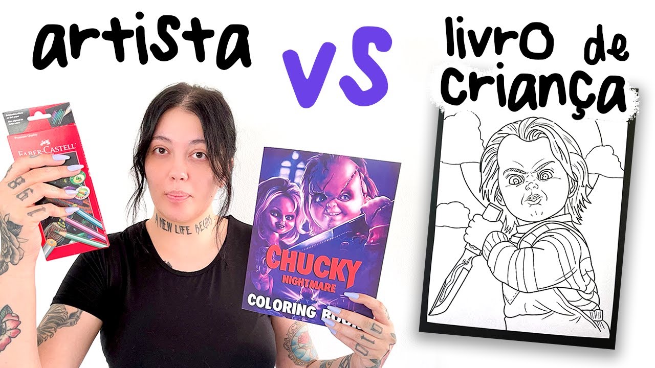 EU TRANSFORMEI UM LIVRO DE COLORIR DE CRIANÇA EM UMA ARTE INCRÍVEL