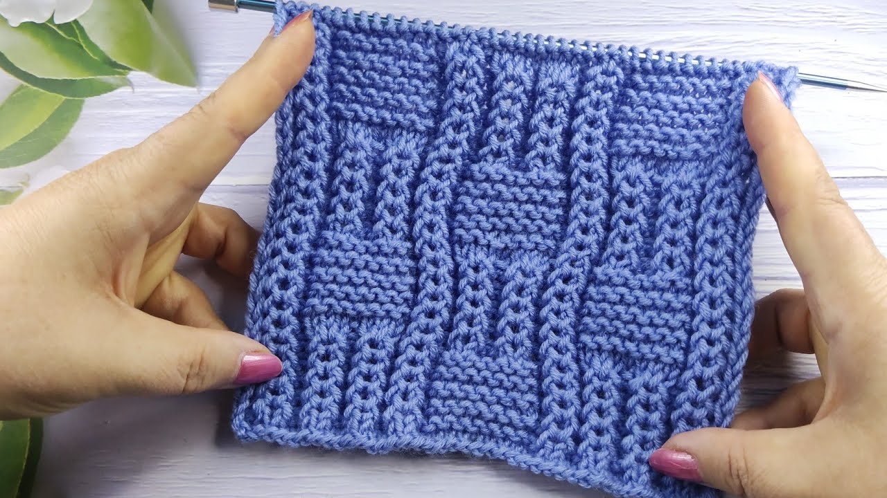 Checker Knit Stitch | Schachbrettmuster stricken | Punto Scacchiera ai ferri | Point de Damier