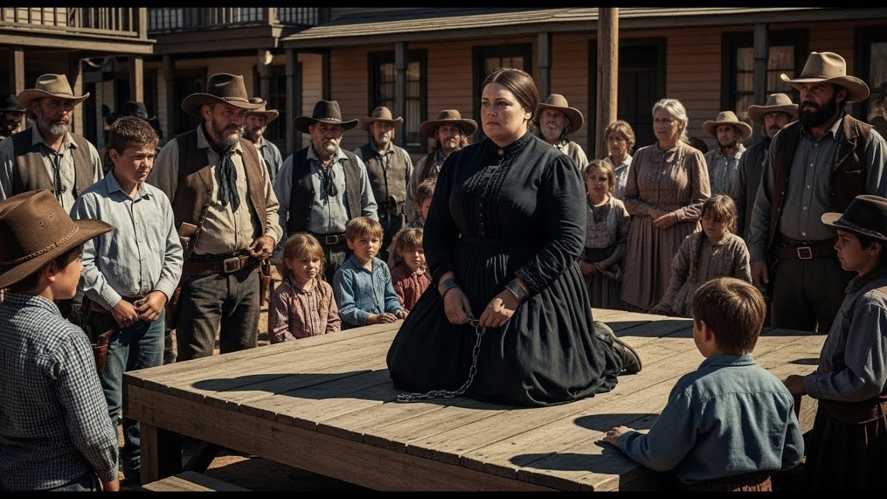 She Was Chained in the Town Square—Until a Widowed Cowboy Offered Her Sanctuary