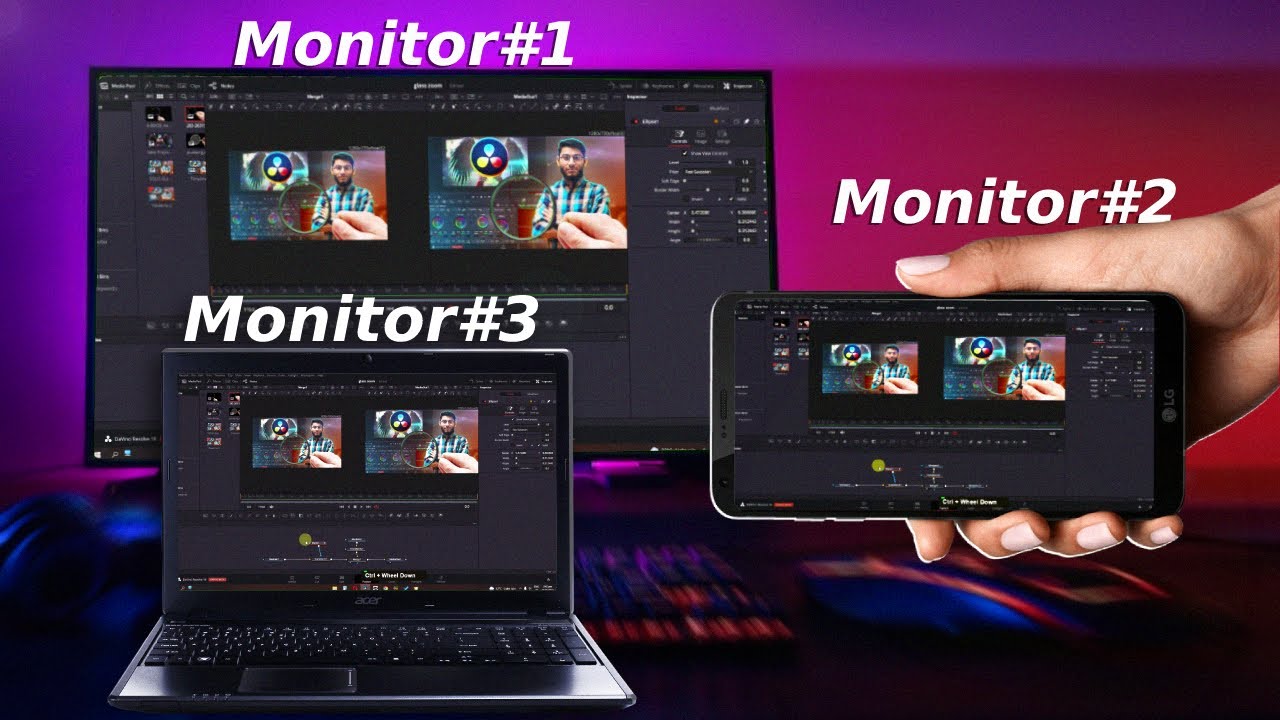 Use Smart Phone & Laptop as Second Monitor with SpaceDesk