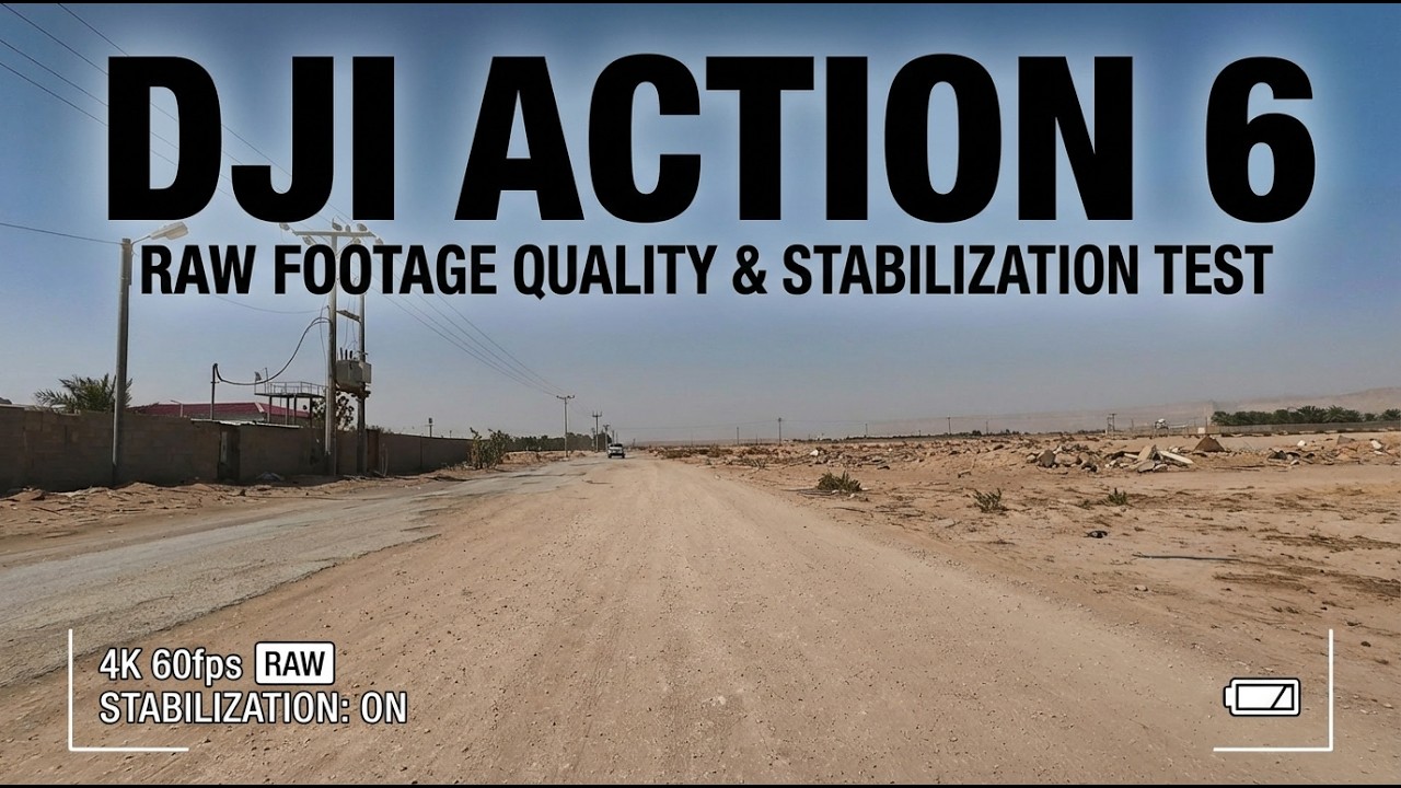 DJI Action 6 Off-Road Stabilization & Raw Footage Test