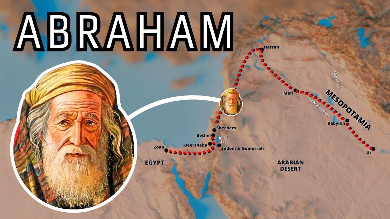 The Entire Life of Abraham on a Map