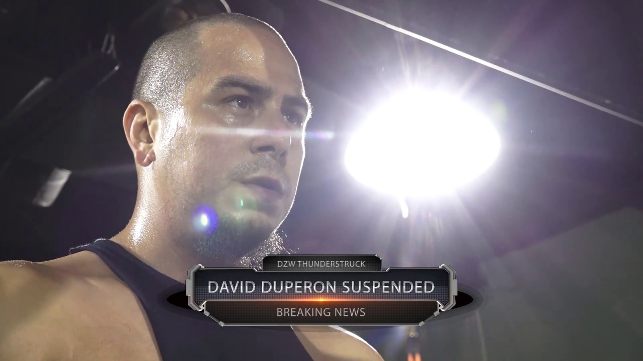 BREAKING NEWS - David Duperon Suspended Indefinitely