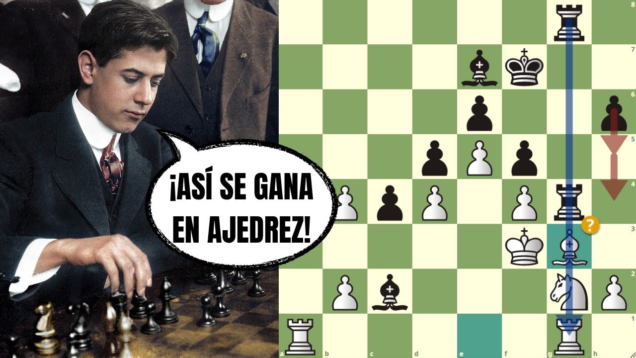 ¡CLASE MAGISTRAL DEL MEJOR JUGADOR DE TODOS! 😎: Janowski vs Capablanca (Rice Memorial, 1916)