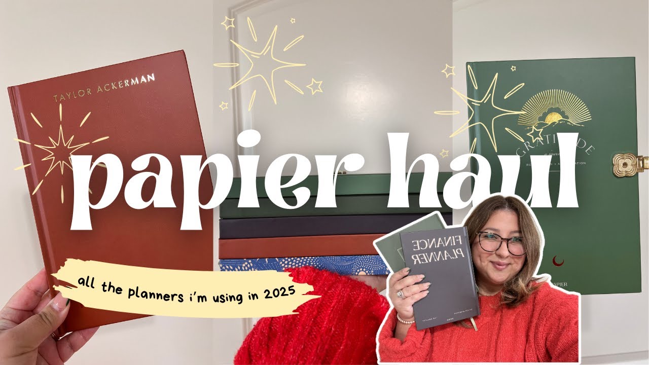 HUGE STATIONARY HAUL 🌸 | unboxing Papier productivity/finance/gratitude/reading journals and more!