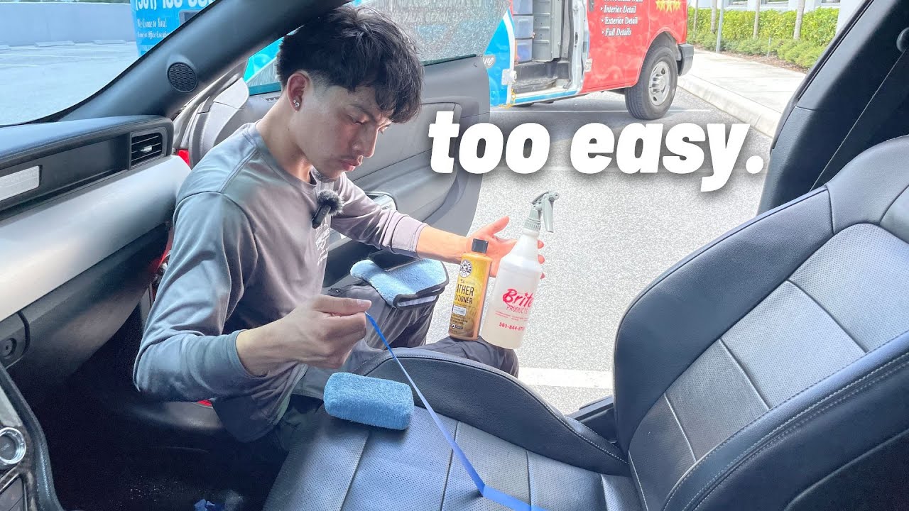 Quick & Easy Leather Seat Cleaning/Conditioning  - Perfect Add-On Service