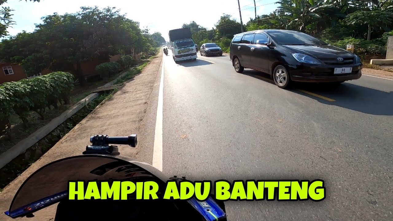 HAMPIR ADU BANTENG DI JALAN LINTAS SUMATERA #366