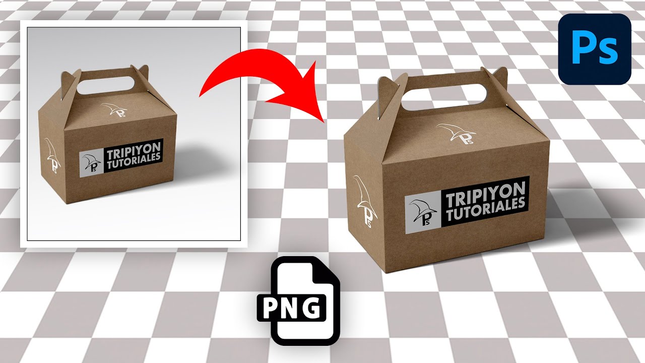 Crear PNGs transparentes con sombras en Photoshop fácilmente