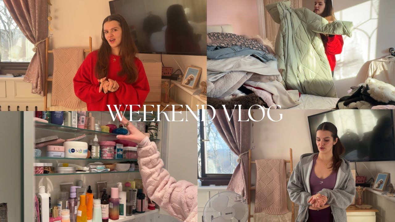 Spend the weekend with me: January clear out, Dinner+drinks & Sunday routine 