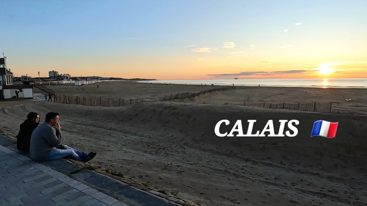 Calais 🇫🇷 Weekend by the Sea | 4K ⛱️ Promenade | Beach | Lighthouse ❤️ No Talking.