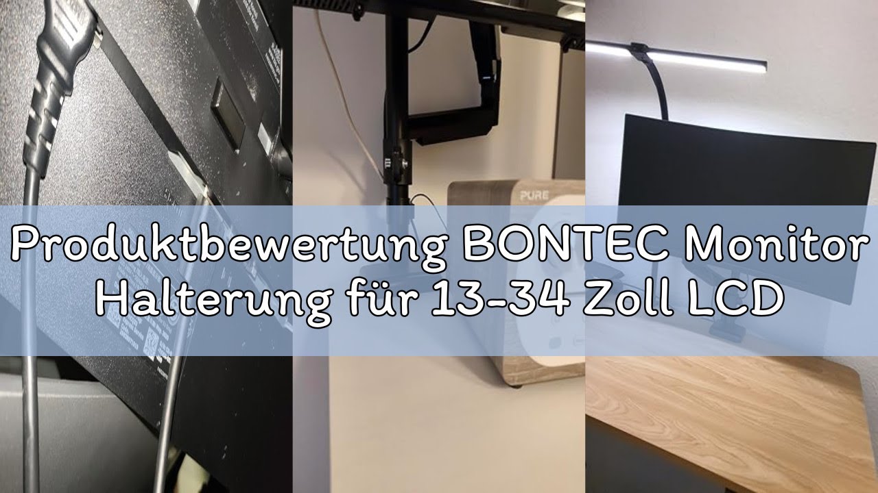 Produktbewertung BONTEC Monitor Halterung für 13-34 Zoll LCD LED Bildschirm Hält 3-9 kg, Gasdruckfed