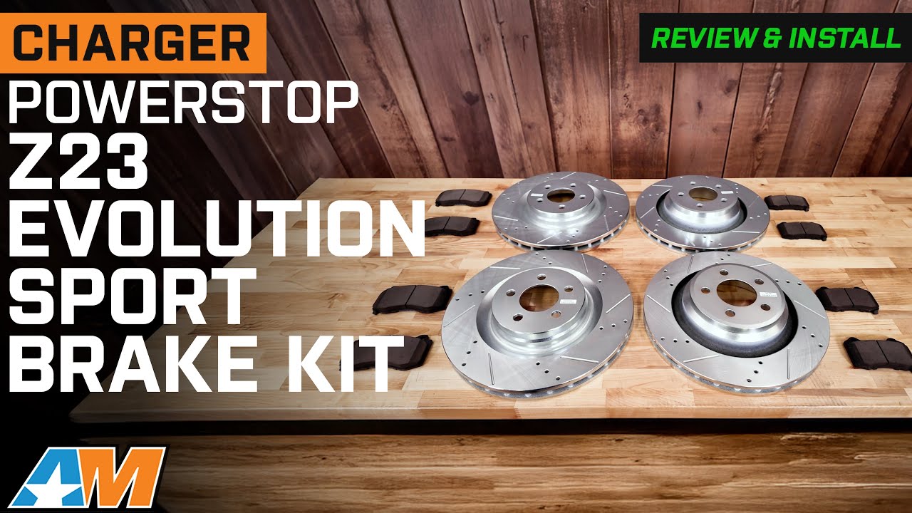 Обзор и установка тормозного диска и колодок Charger PowerStop Z23 Evolution Sport 2006–2023 гг.
