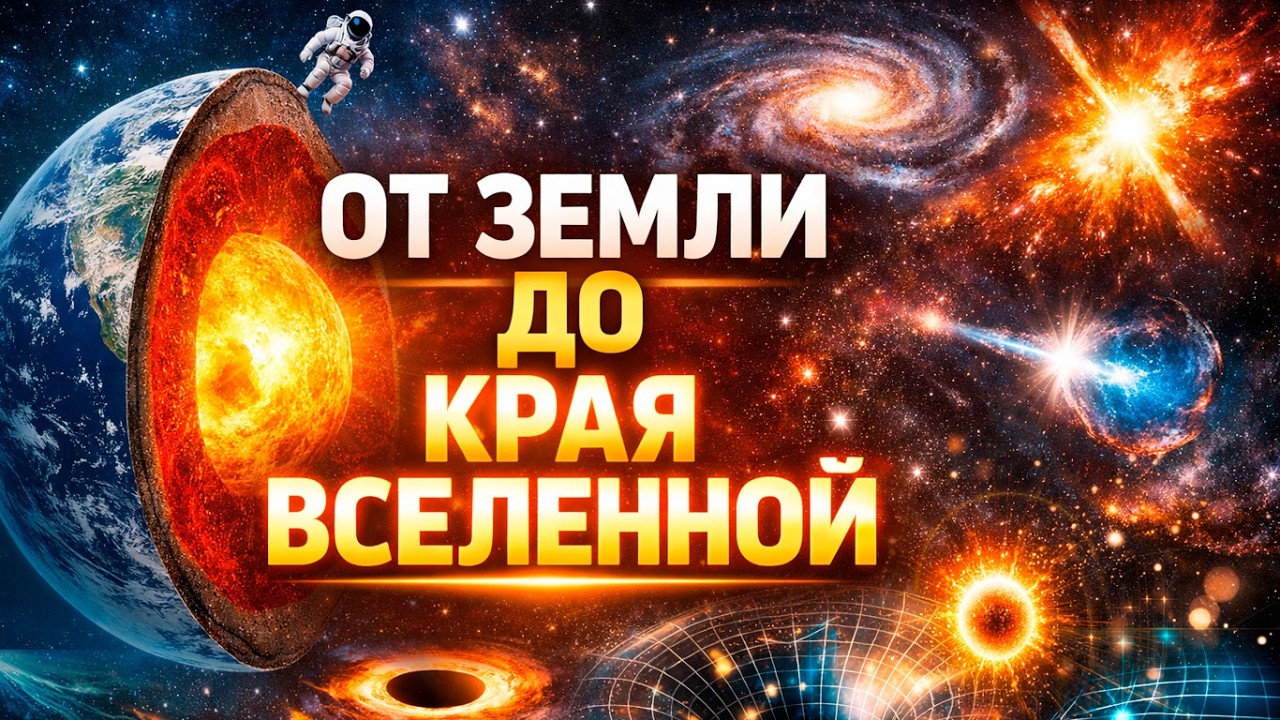 От ядра Земли до края Вселенной: масштаб, который ломает мозг