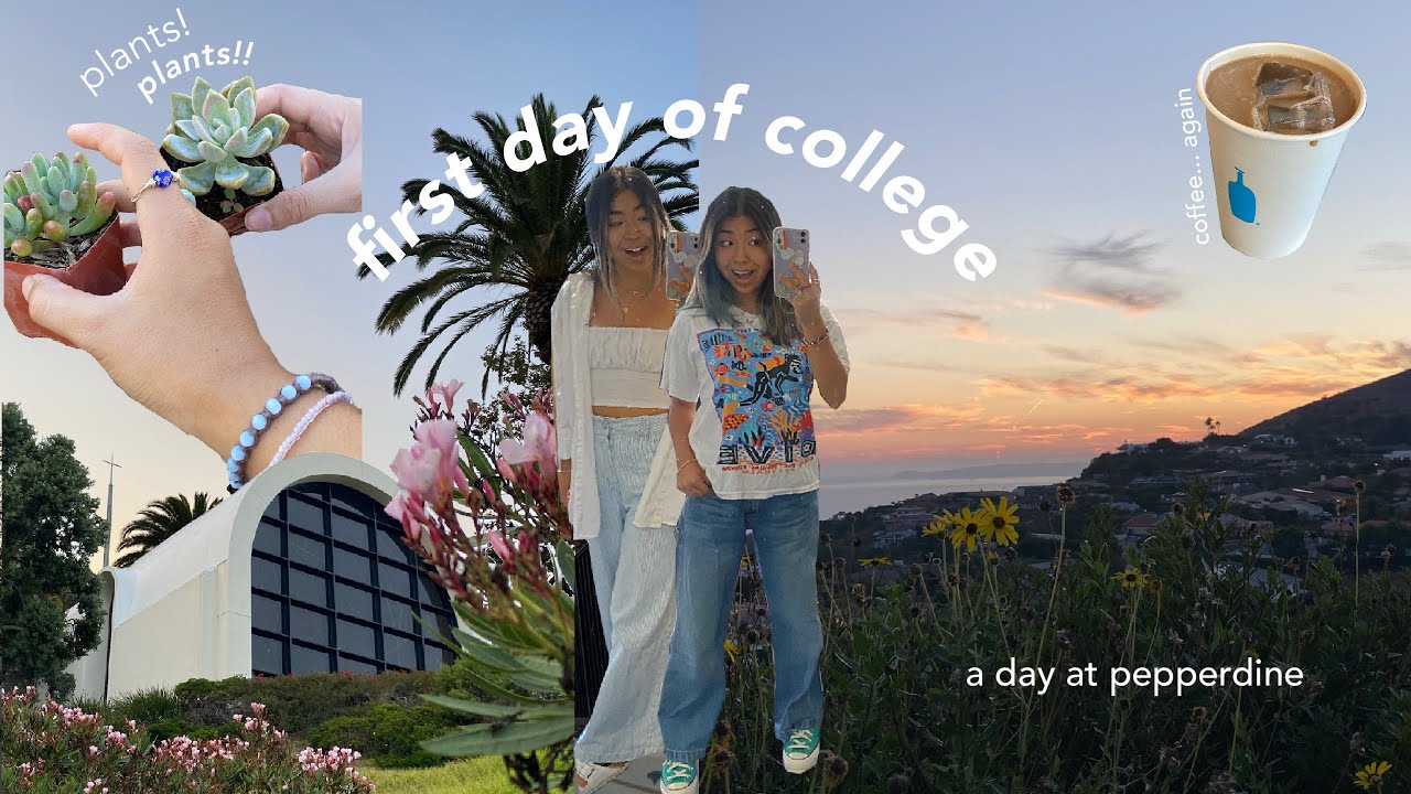 FIRST DAY OF COLLEGE AT PEPPERDINE // GRWM 2021