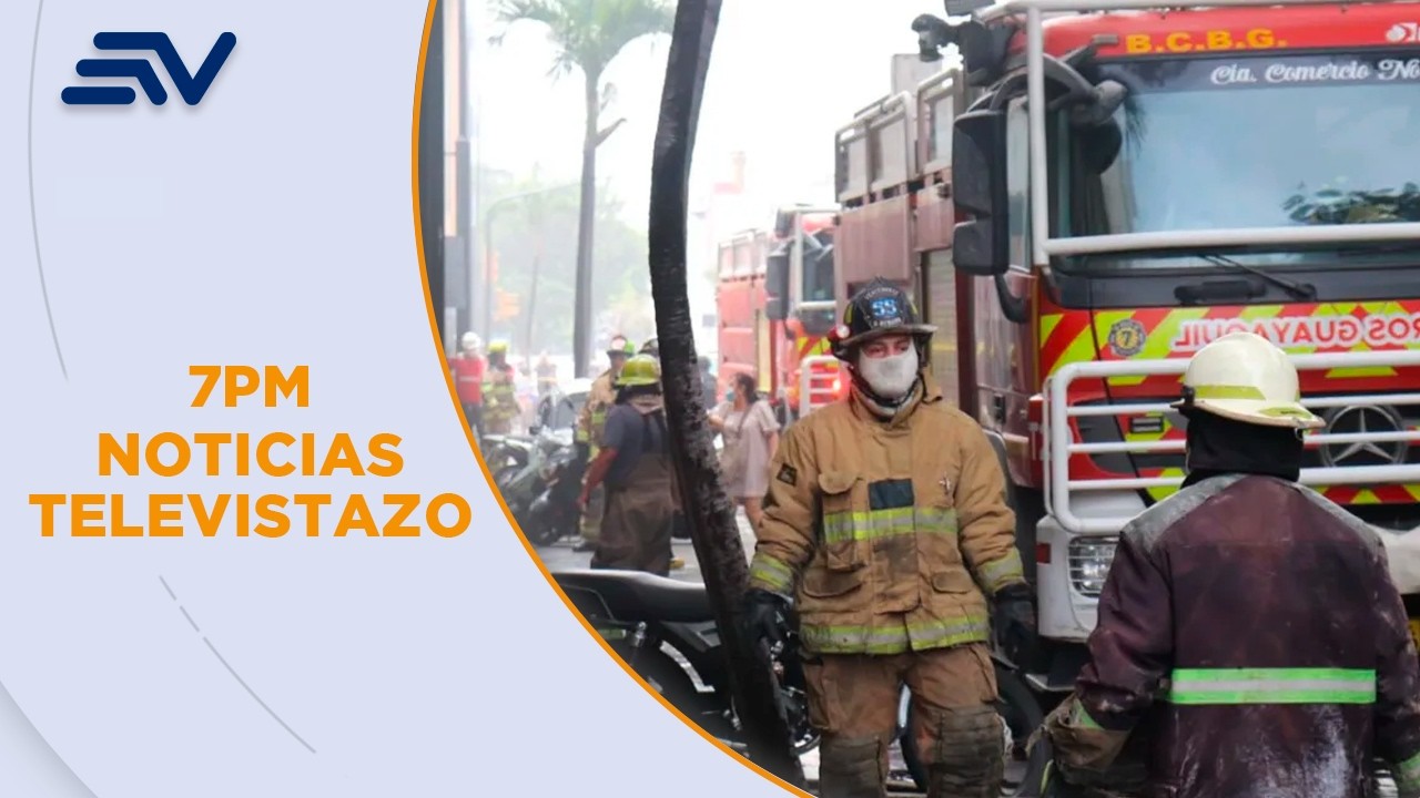 Autoridades investigan causas del incendio en Sucre y Chile, centro de Guayaquil | Televistazo