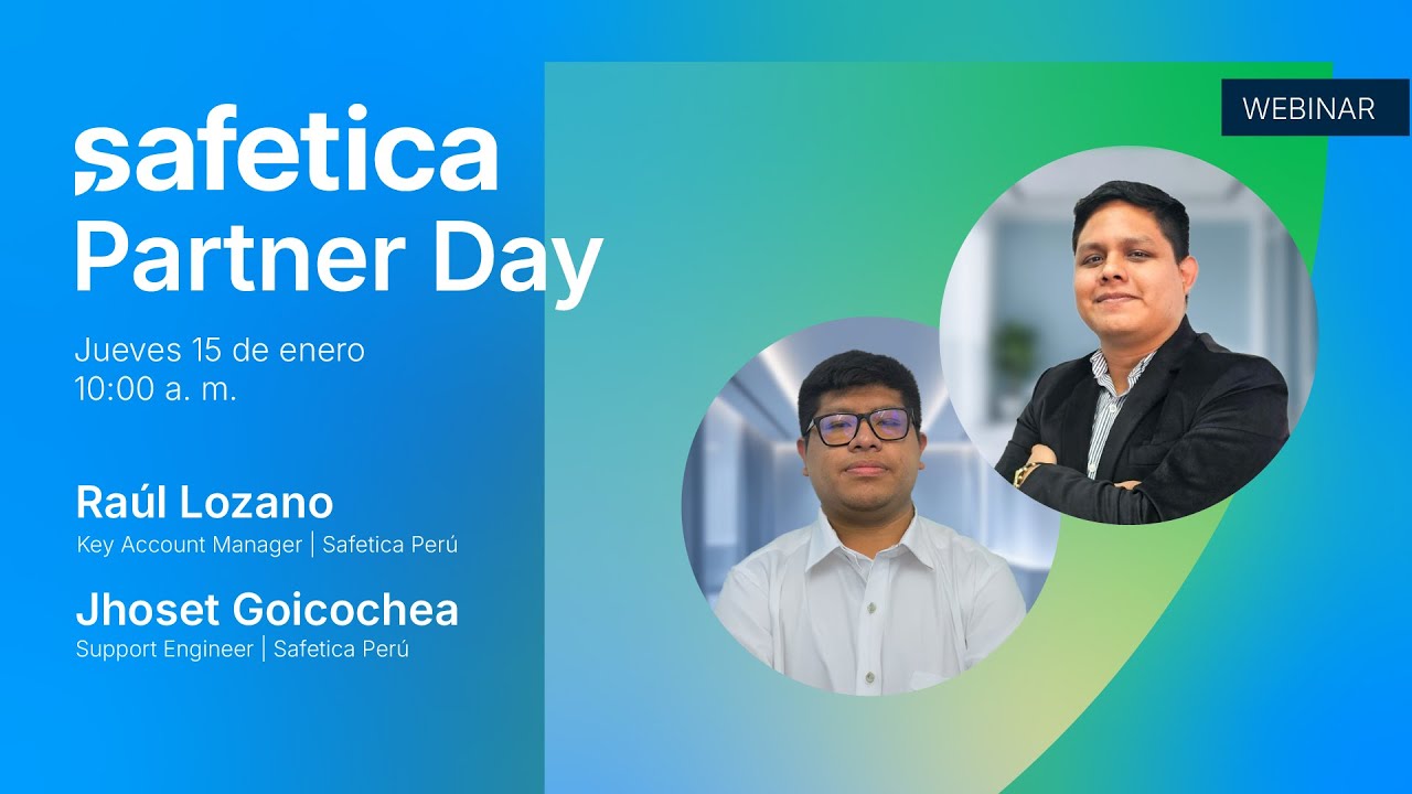 Safetica Partner Day 15/01 - Descubre la oportunidad de negocio detrás de la seguridad interna