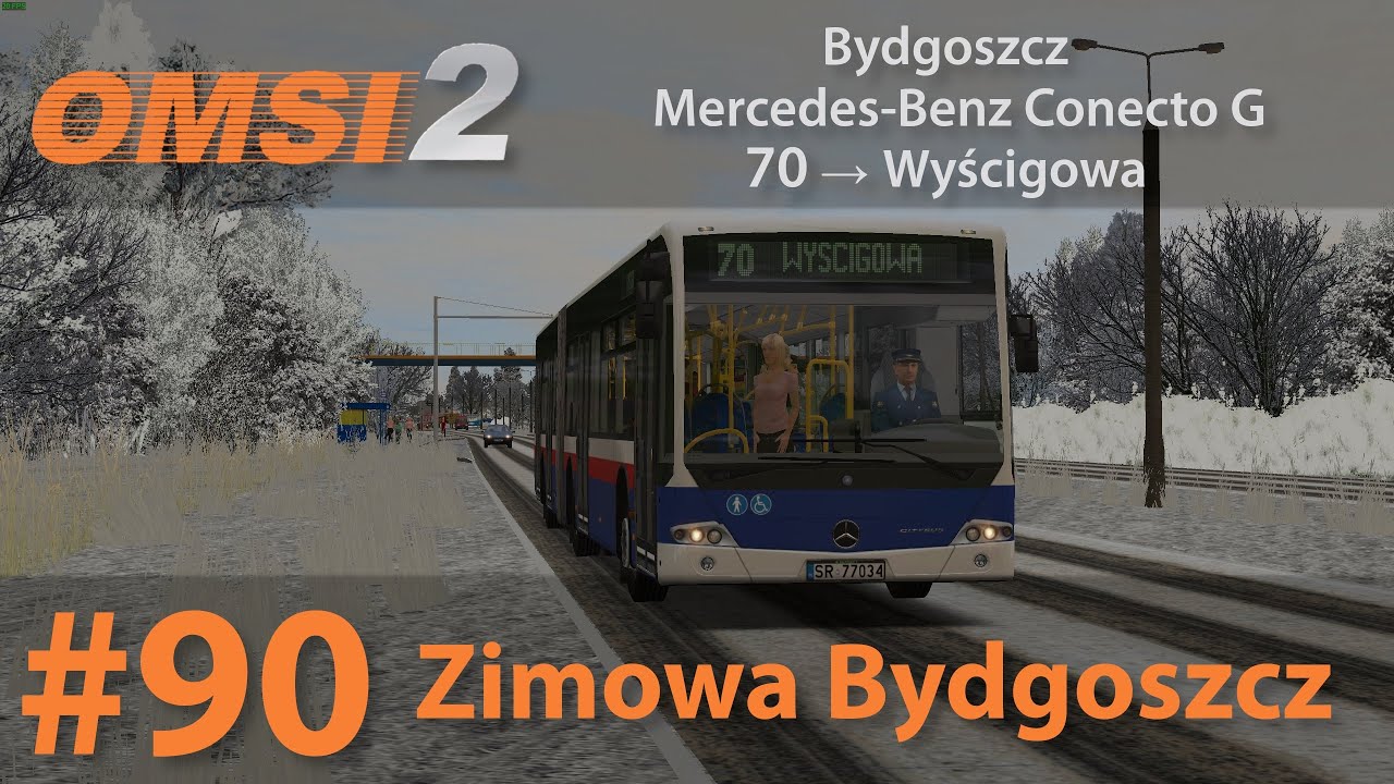 OMSI 2 #90: Zimowa Bydgoszcz | Bydgoszcz - Linia 70 | Mercedes-Benz Conecto G