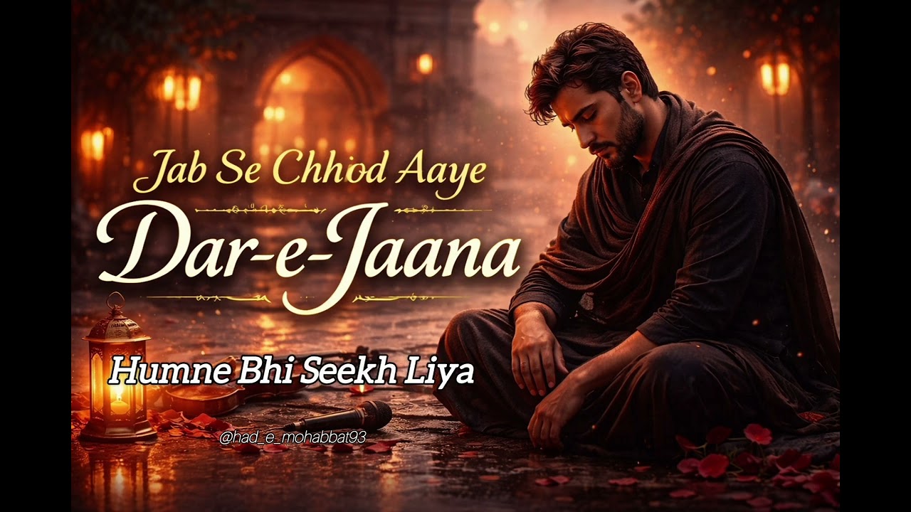 Jab Se Chhod Aaye Dar-e-Jaana | Faiz- Very Emotional Ghazal | New 2026 @Had-E-Mohabbat