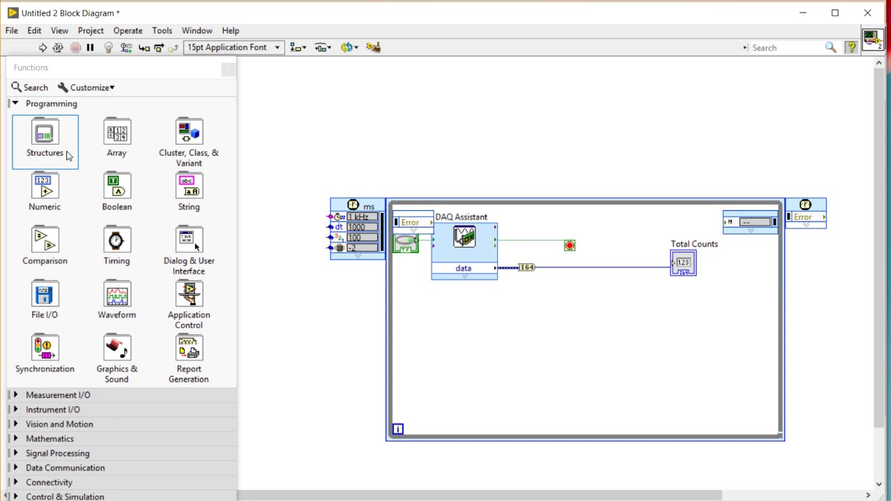 AnemometerCounting DAQ Assistant