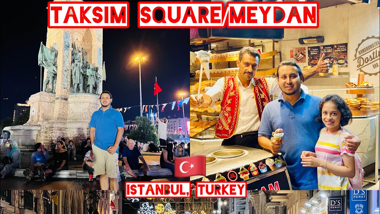 TAKSIM SQUARE ISTANBUL, TURKEY 🇹🇷|Taksim Meydanı Walking Tour & City Life | Turkey Vlog | Episode-2 