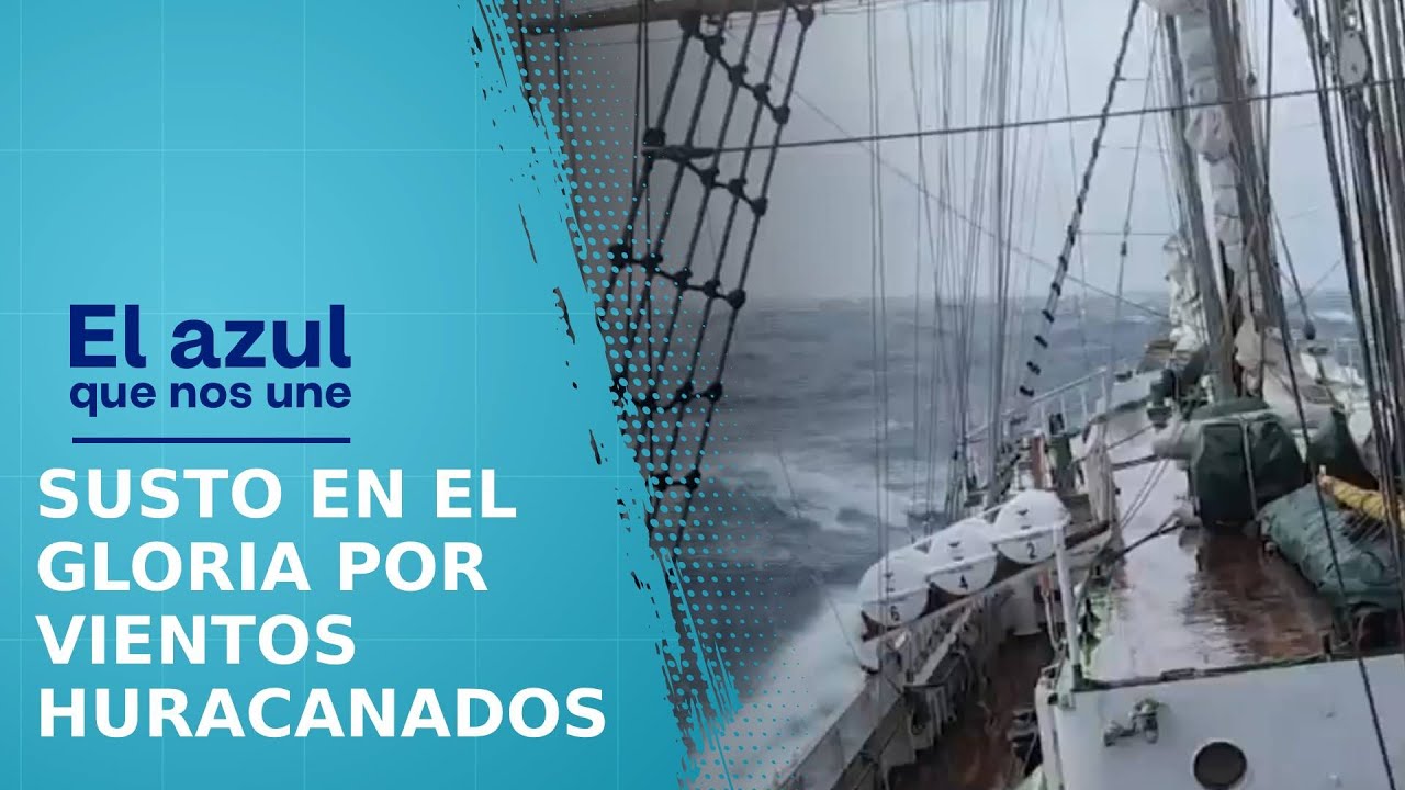 En video: así son las gigantes olas y el fuerte viento que enfrentan los cadetes del Buque Gloria