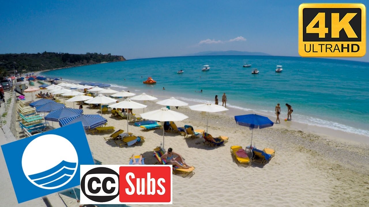 LOURDAS and KAMINIA beach in 4K, Kefalonia