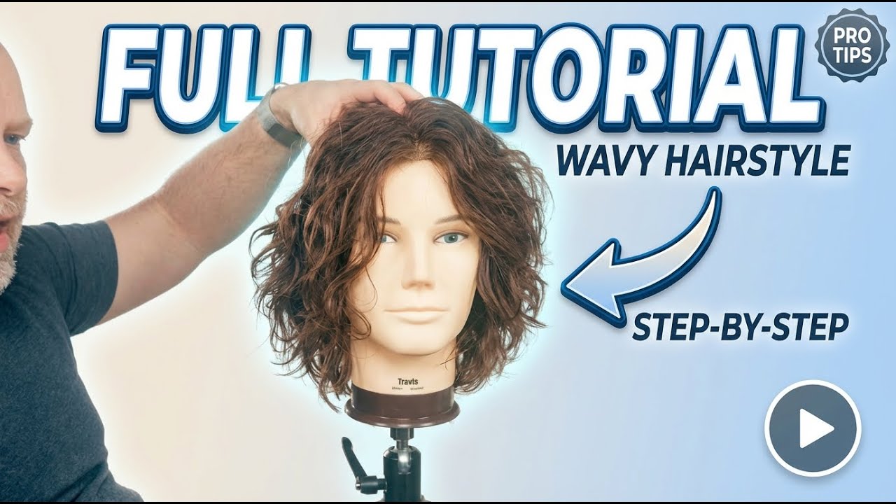 Medium Length Layered Haircut for Wavy Hair