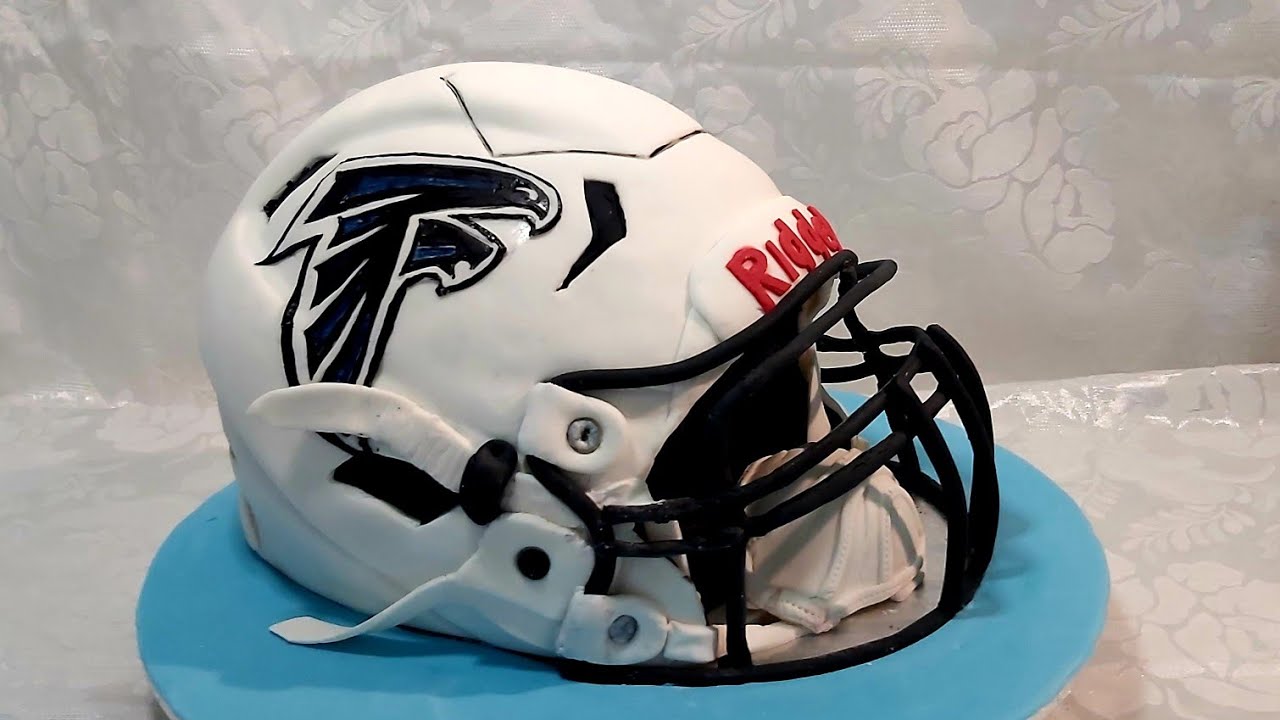 How to make football helmet cake step by step
