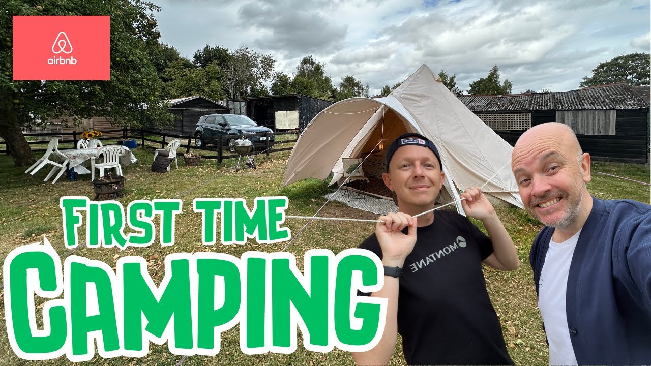 Our FIRST Camping Trip EVER! Airbnb I Cheshire I Bell Tent