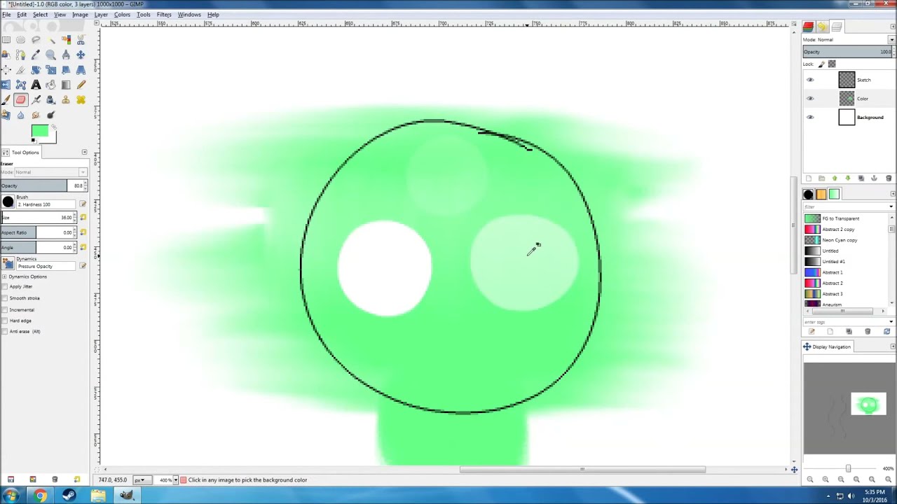How to draw in Gimp using a mouse