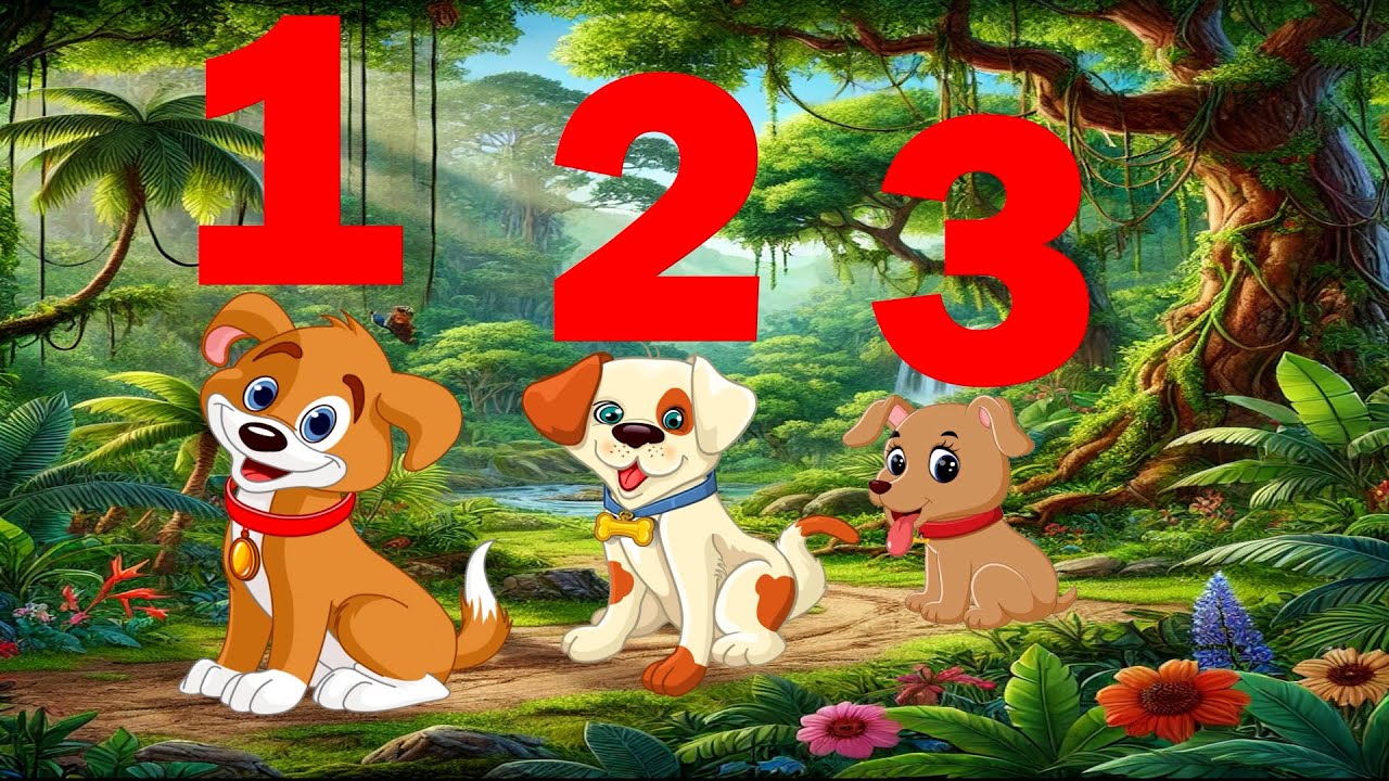 🐵🐢🐌 Counting with Animals! | Fun Kids Song | Learn Numbers 1-10 with Cute Animals!