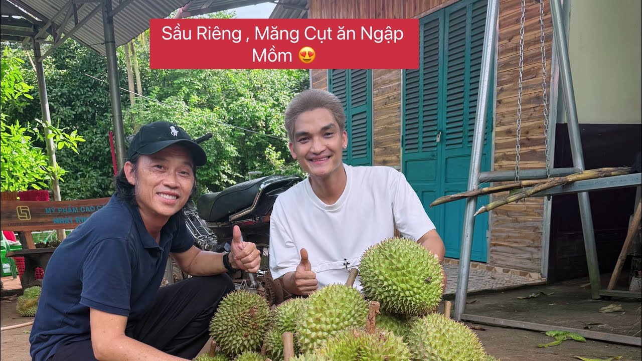 Mạc Văn Khoa lần đầu về vườn của Chú Hoài Linh , Sầu Riêng , Măng Cụt ăn Ngập Mồm | Quá Đã 😍