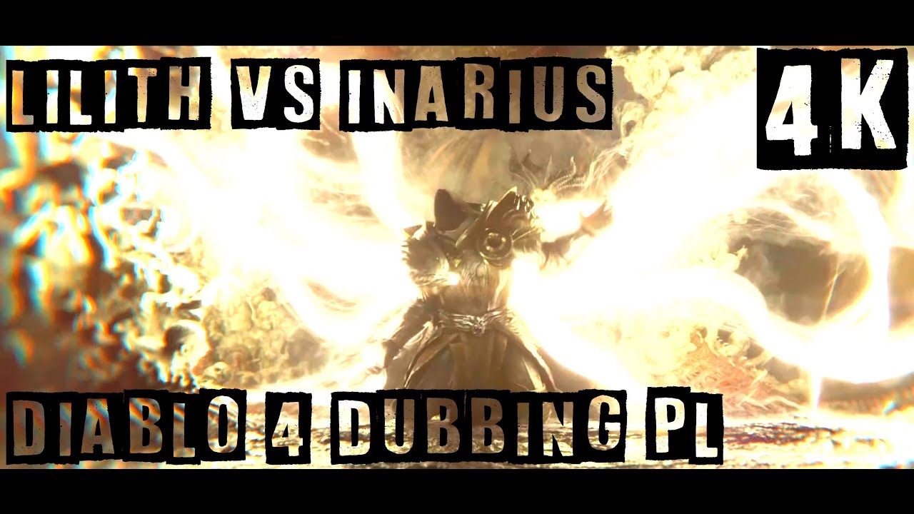 😈DIABLO 4😈 Inarius vs Lilith Cinematic Full Battle Dubbing PL 4K