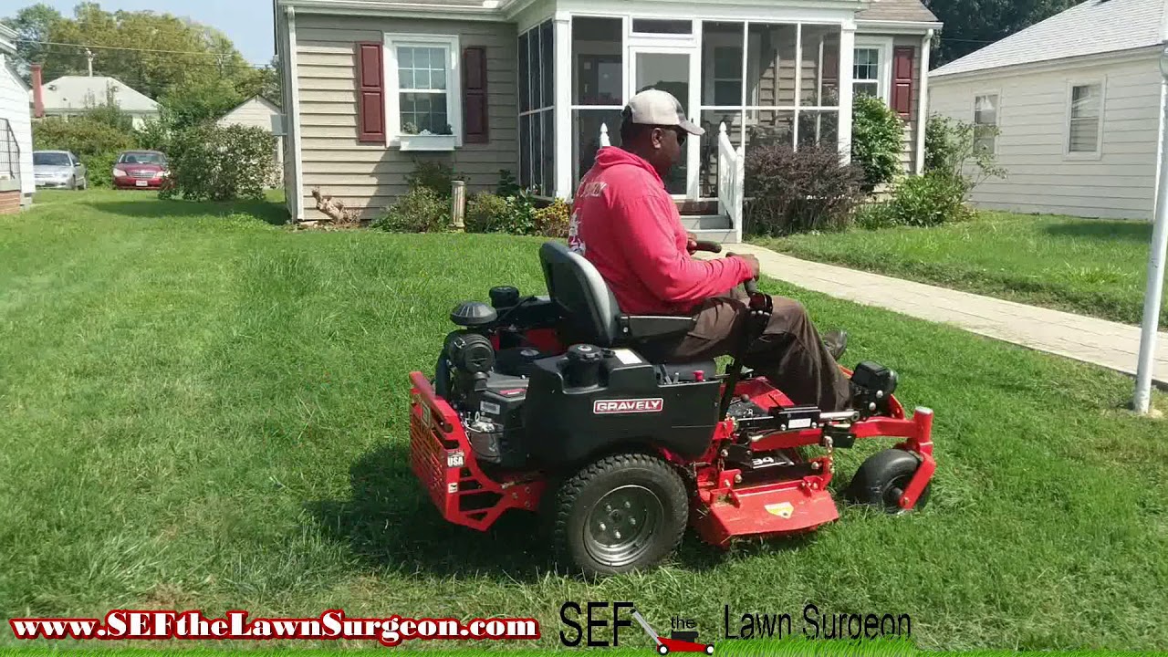 Gravely Compact-Pro 34" - Cut Quality Test - Thick Grass