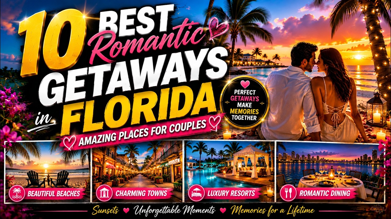 Top 10 BEST&nbsp;PLACES&nbsp;to Visit in FLORIDA&nbsp;for COUPLES