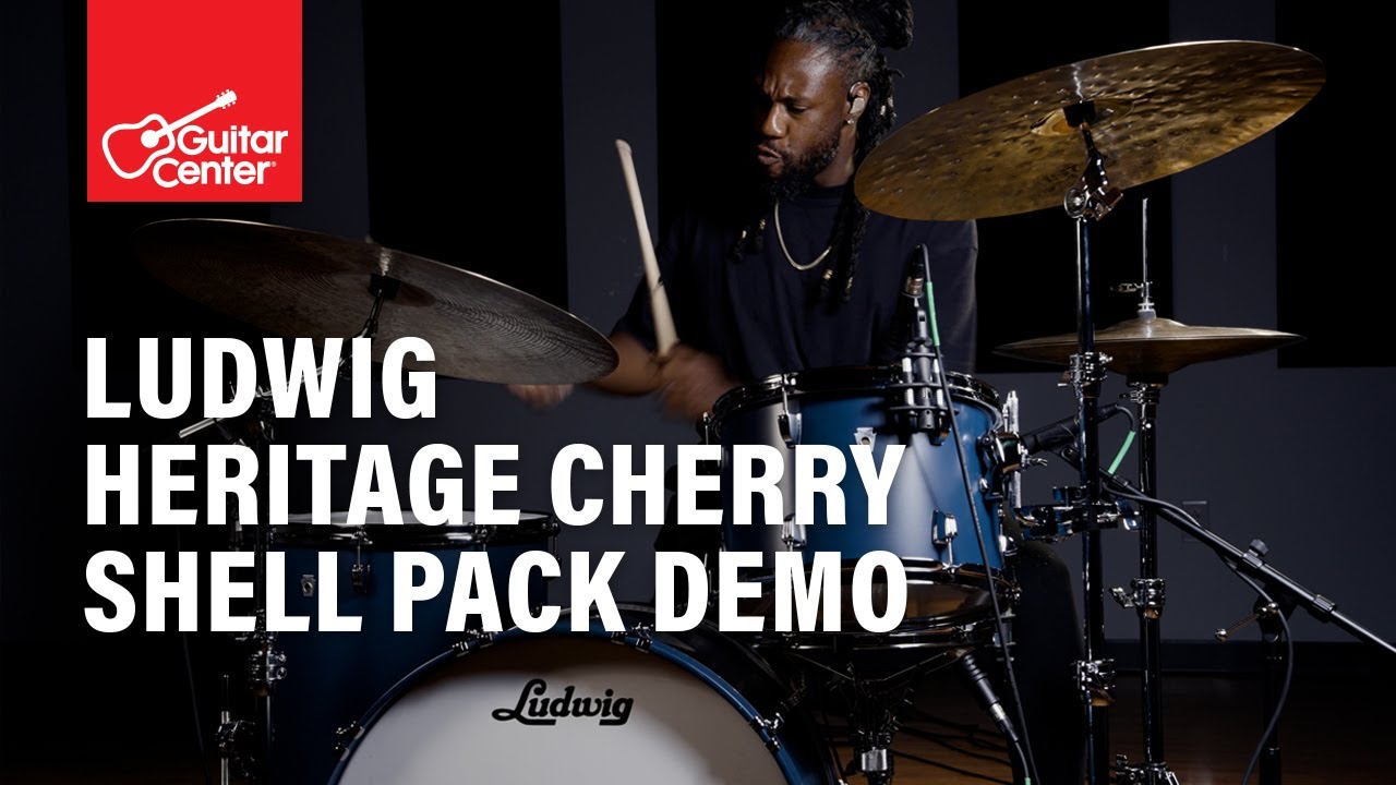Ludwig USA Heritage Cherry 3-Piece Fab Shell Pack & Snare Drum | Demo and Overview
