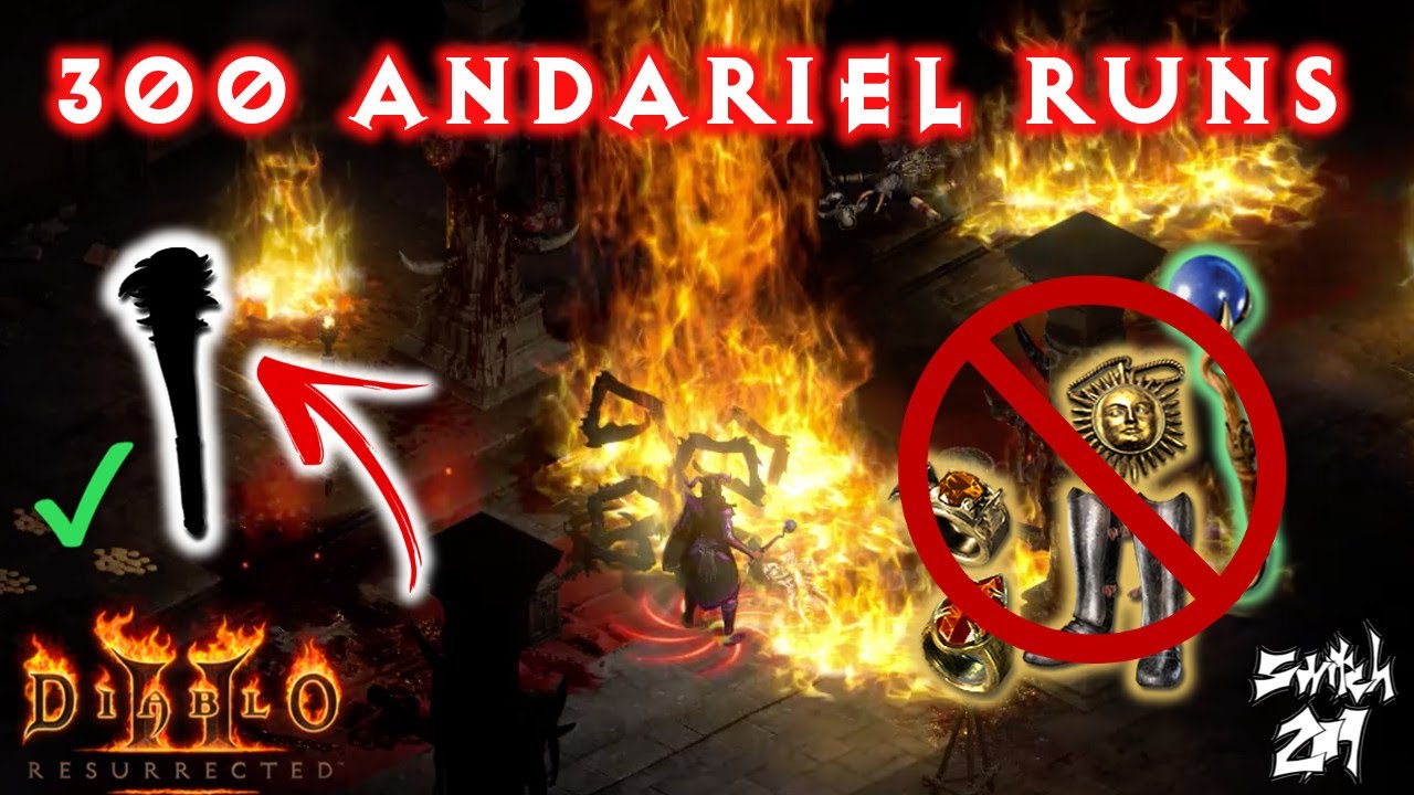 300 Andariel Runs Drop Highlights: Looking For ONE Item, Not An SOJ! - Diablo 2 Resurrected