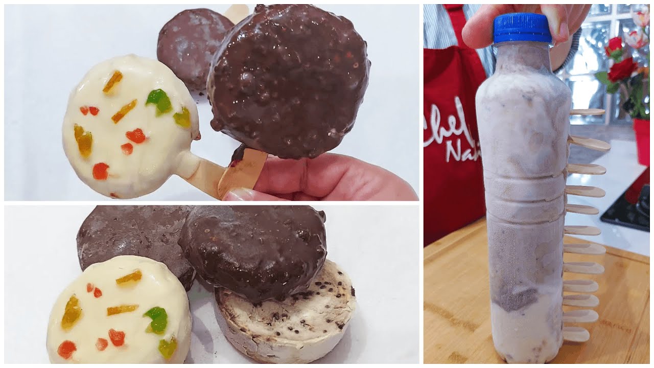 ❗بدون قوالب  حضري ألذ😋ايس كريم اقتصادي بثلاث مكونات فقط  🥰 دفعة واحدة  كلاص خطير افضل من الجاهز 👌👌