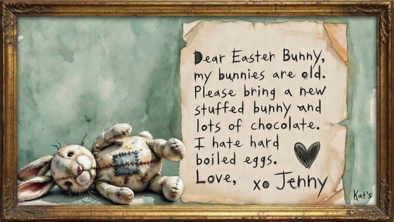 Vintage Look : New Easter Bunny | Frame TV Art | screensaver | Conejito de Pascua vintage
