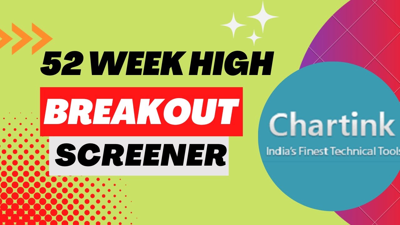 Ultimate 52 Week High Breakout Screener | Chartink | Breakout Trading