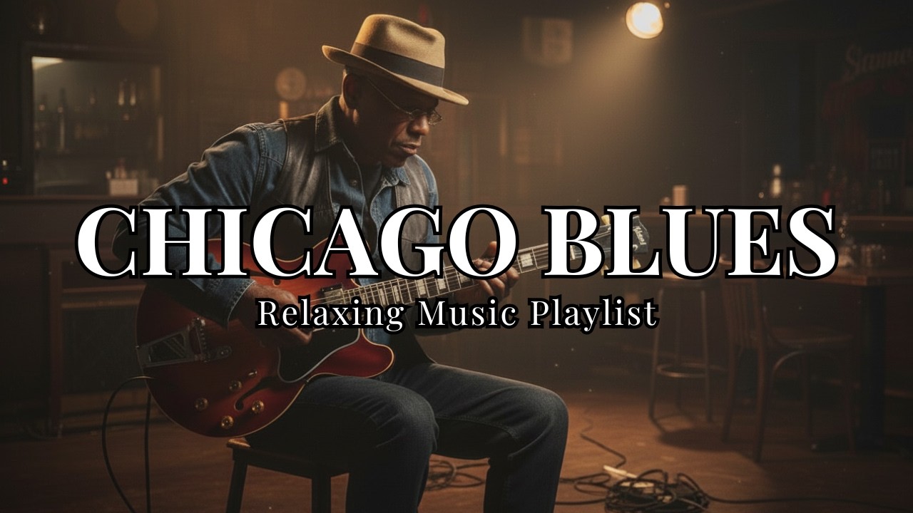 Relaxing Chicago Blues Playlist 06 🎸 Slow Blues for Lonely Nights | Midnight Blues & Whiskey Blues