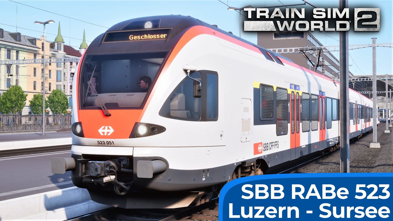 Störung am Bahnübergang | TRAIN SIM WORLD 2 | S-Bahn Zentralschweiz: Luzern - Sursee | RABe 523