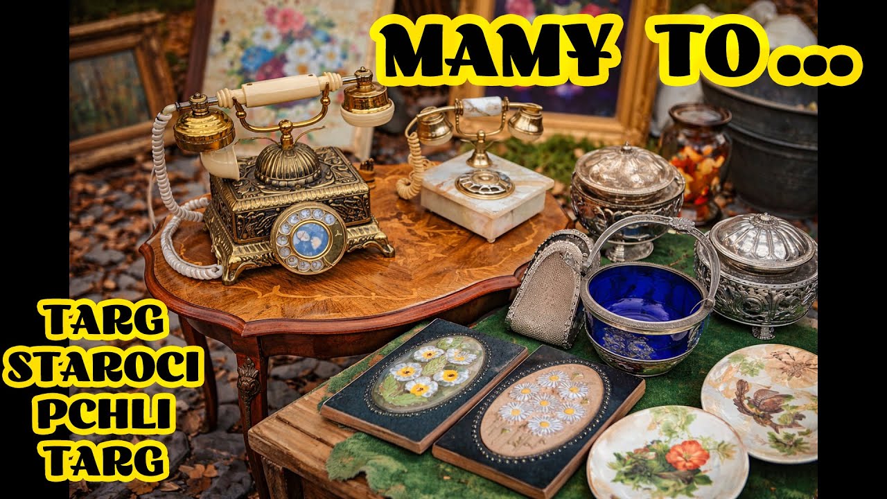 TARG STAROCI WY ANTYKI SKARBY PORCELANA I STOLIK MARZEŃ NASZE ZAKUPY 😱 PCHLI TARG BYTOM #vintage