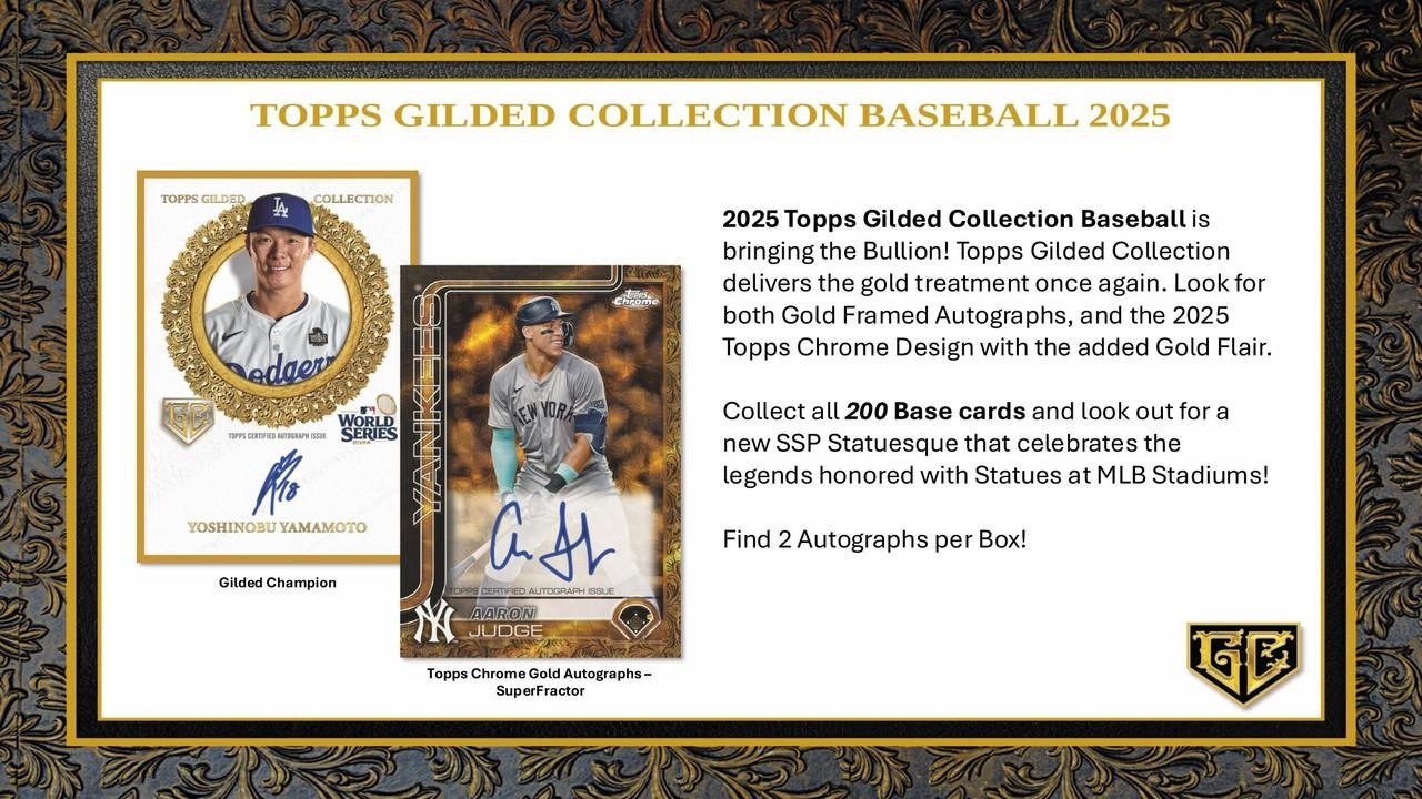 2025 Topps Gilded Baseball Full Case PYT Pick Your Team Break #1 - 3/1/26