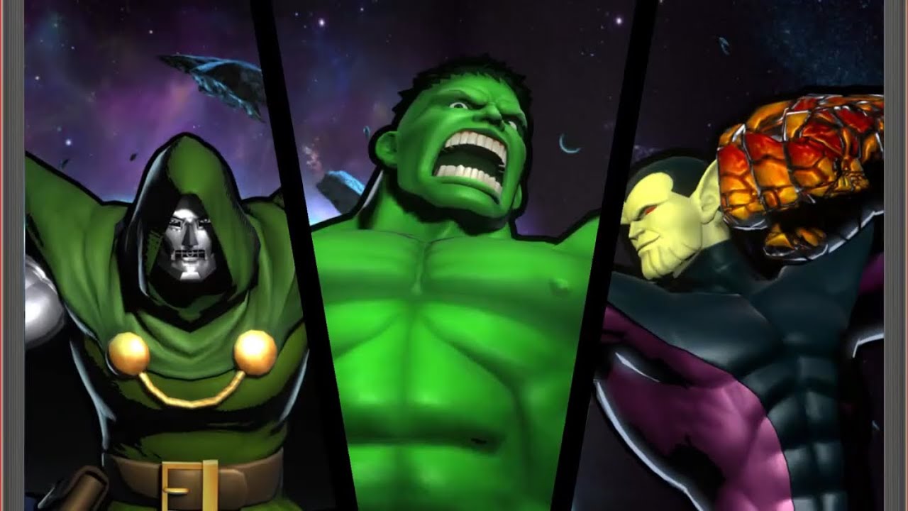 Requested ULTIMATE MARVEL VS. CAPCOM 3 Hulk/Dr. Doom/Super-Skrull Arcade Gameplay